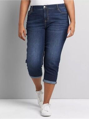 Lane Bryant Signature Fit Boyfriend Capri